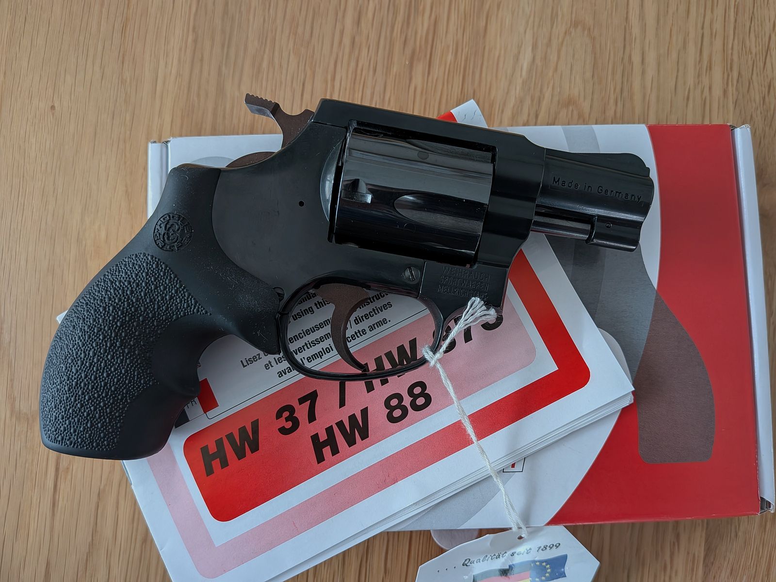 Weihrauch HW 37 9mm Knall ++ Non sparato ++ Hw37 Hogue impugnature