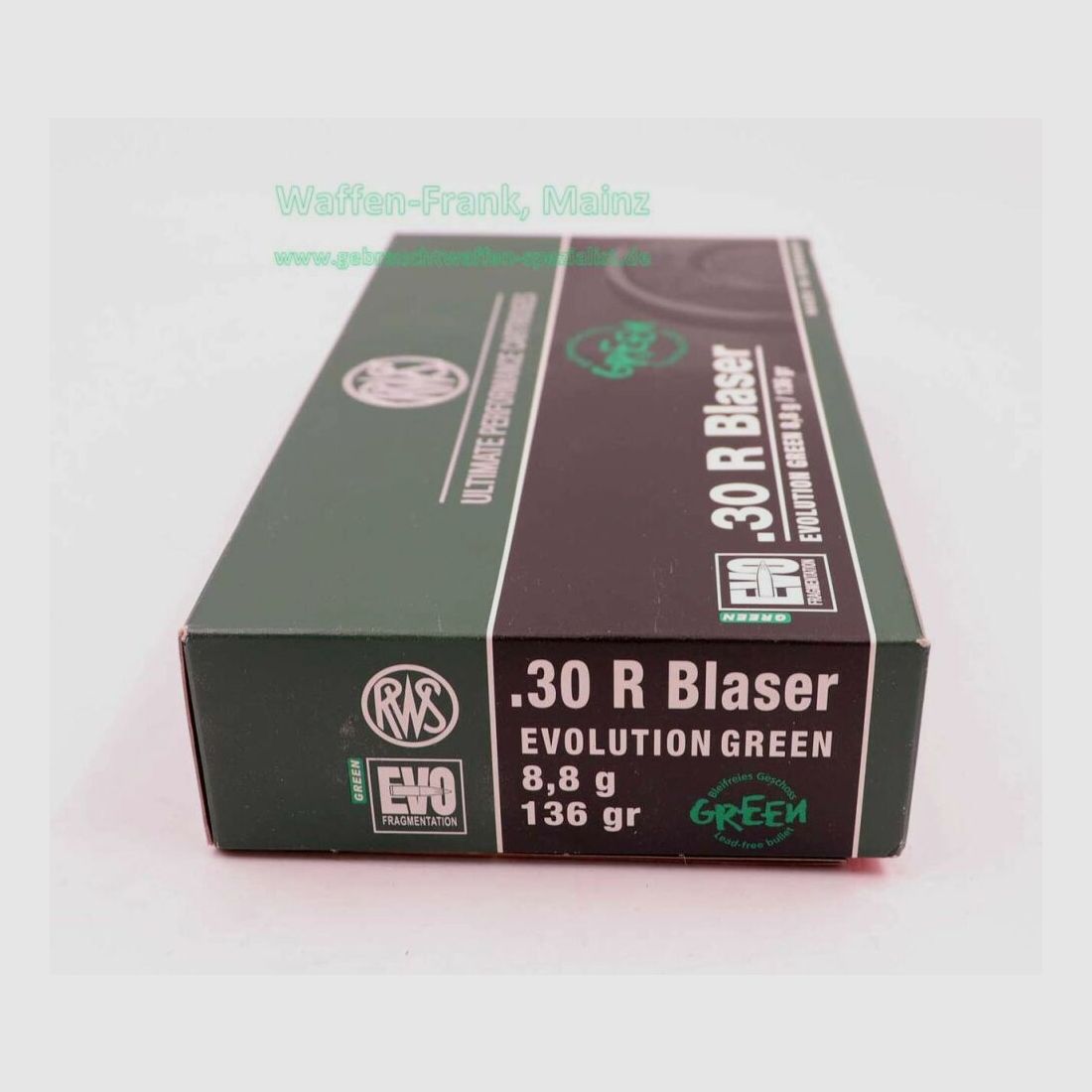 RWS (WZd.Fa.Rottweil) Büchsenpatronen .30R Blaser Evo Green
