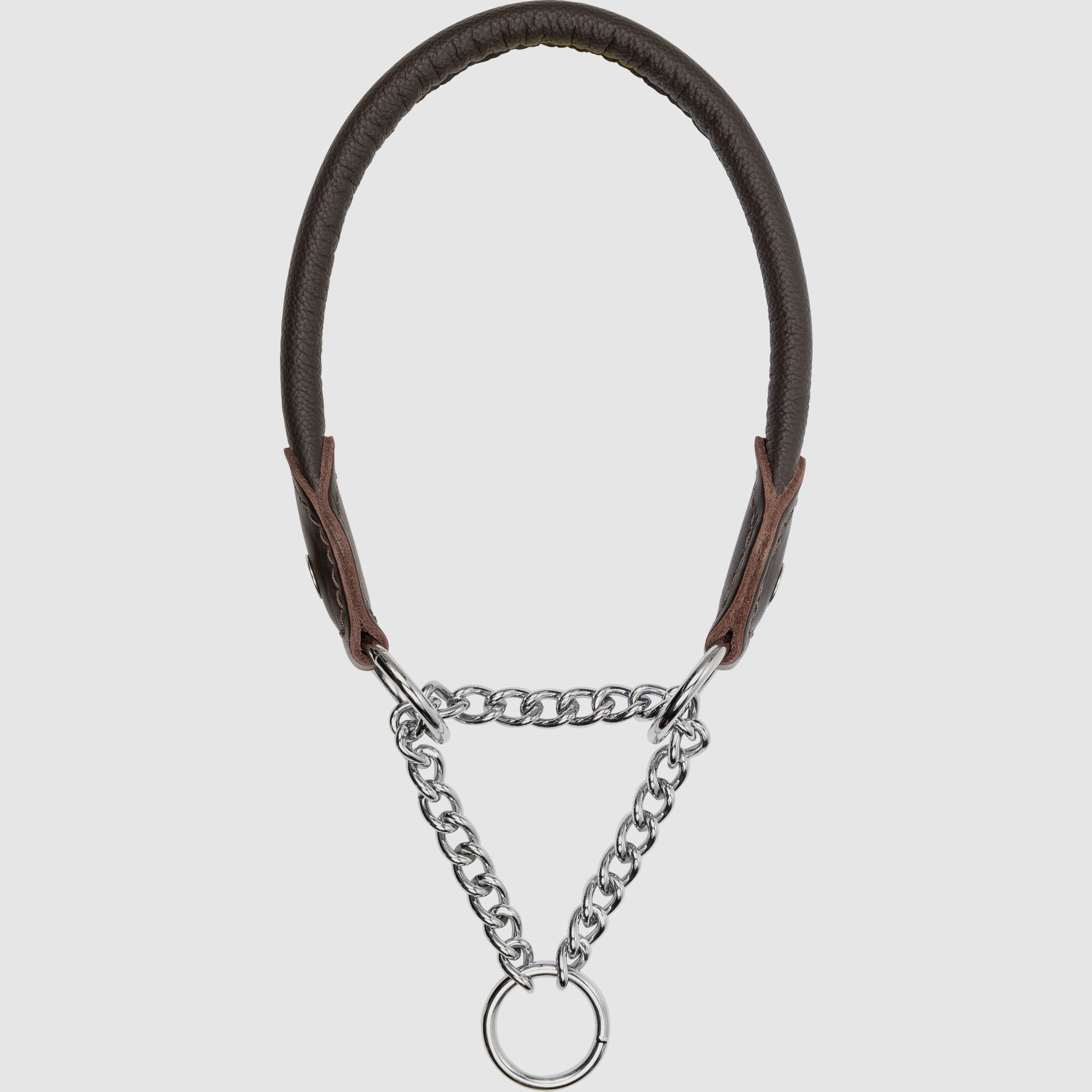 Hundehalsung Leder Braun Braun S