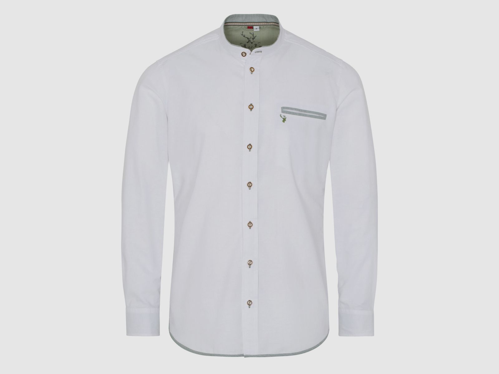 SPIETH & WENSKY Nori Shirt Slim Fit white/green