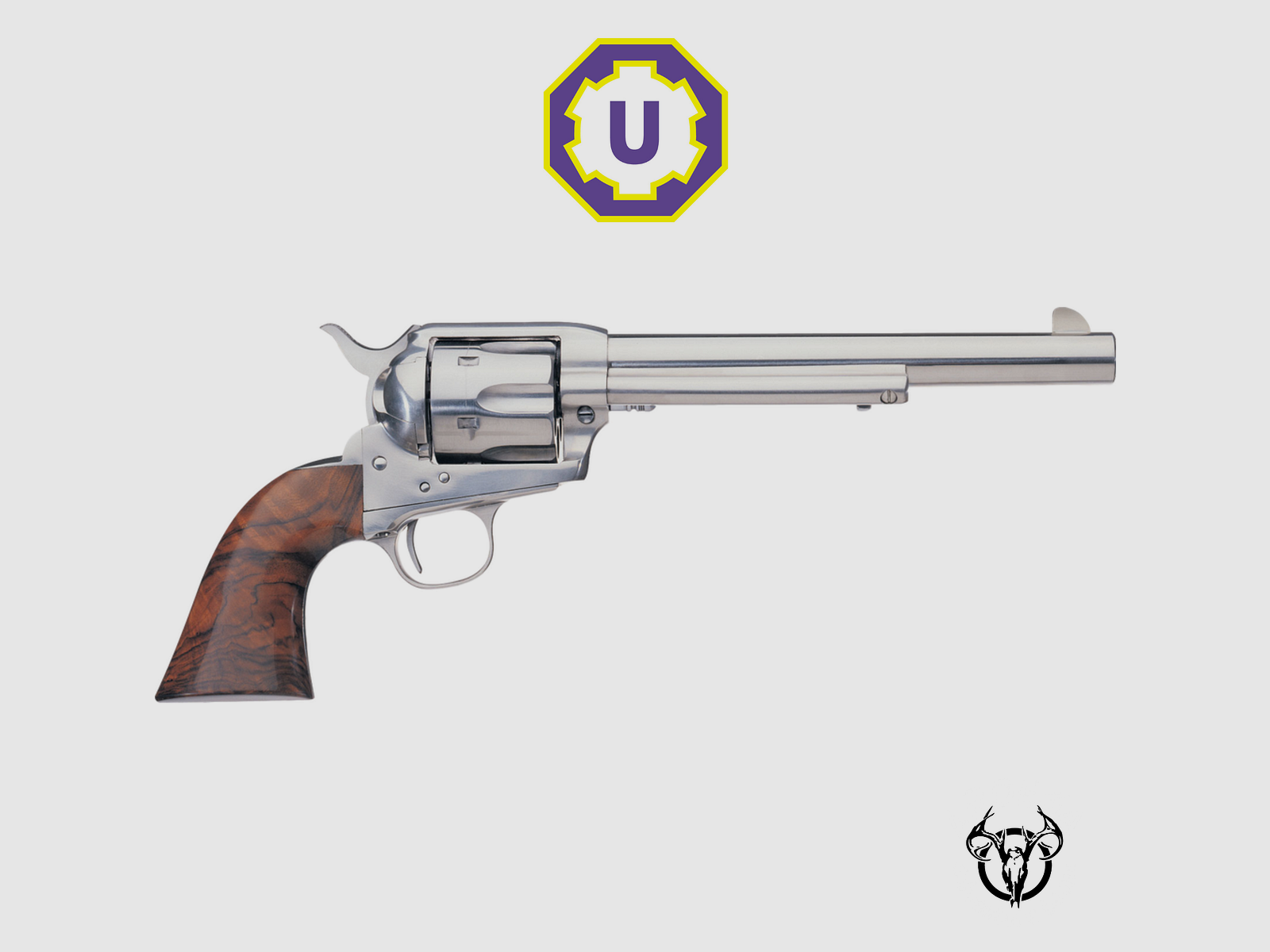 Muzzleloader Revolver UBERTI 1873 Cattleman Stainless Quick Draw-357 Mag-7 1/2″, image 1 of 2
