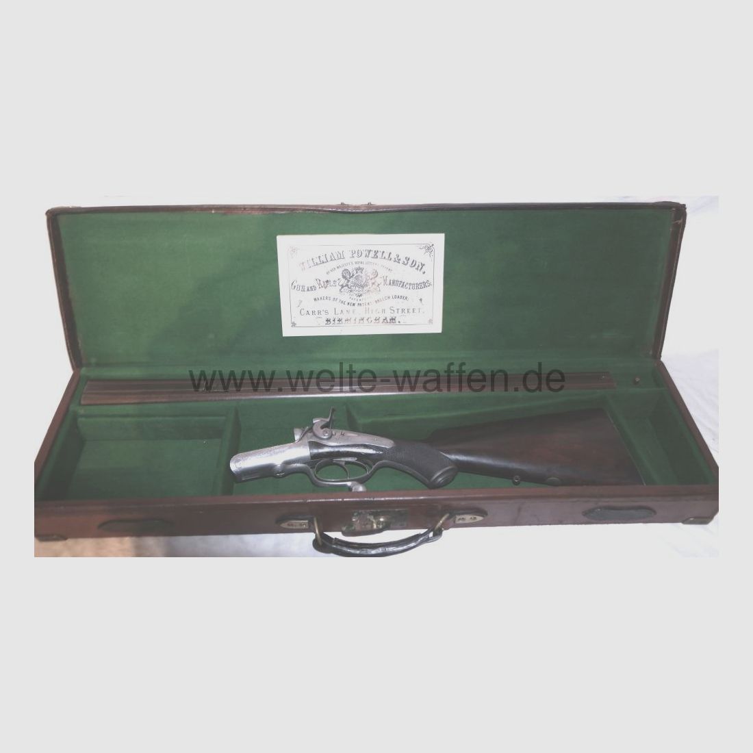 William Powell & Sons Hahn-Doppelbüchse Echte Sammlerrarität! Baujahr 1872