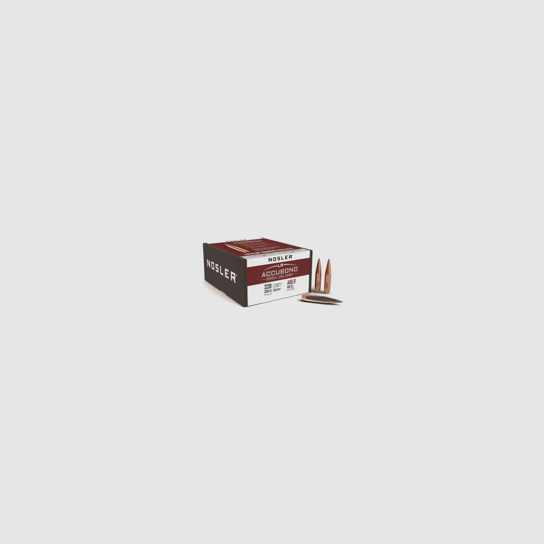 Nosler Geschoss .338/.338 Accubond 300GR Bonded Tipped Boat Tail 100 Stück, Bild 1 von 2