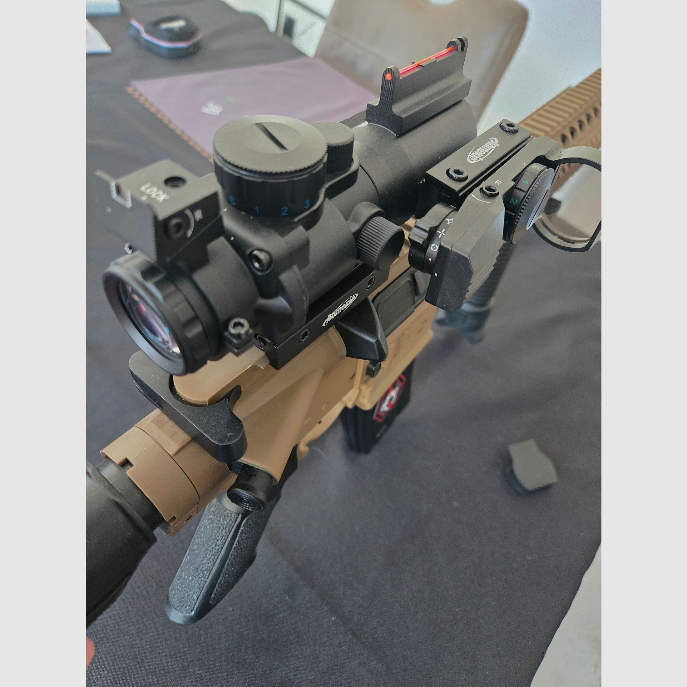 Crosman R1 CO2 rifle de aire AR15