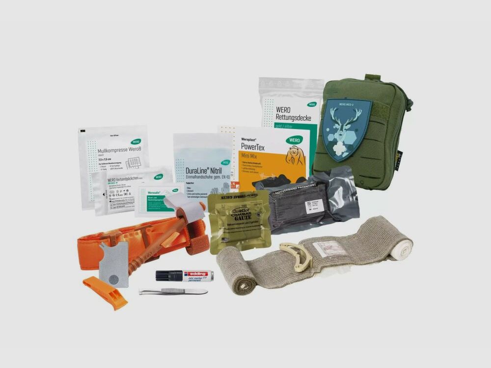 WERO MED-X Hunter Medic Pack Equipo de emergencia avanzado para cazadores