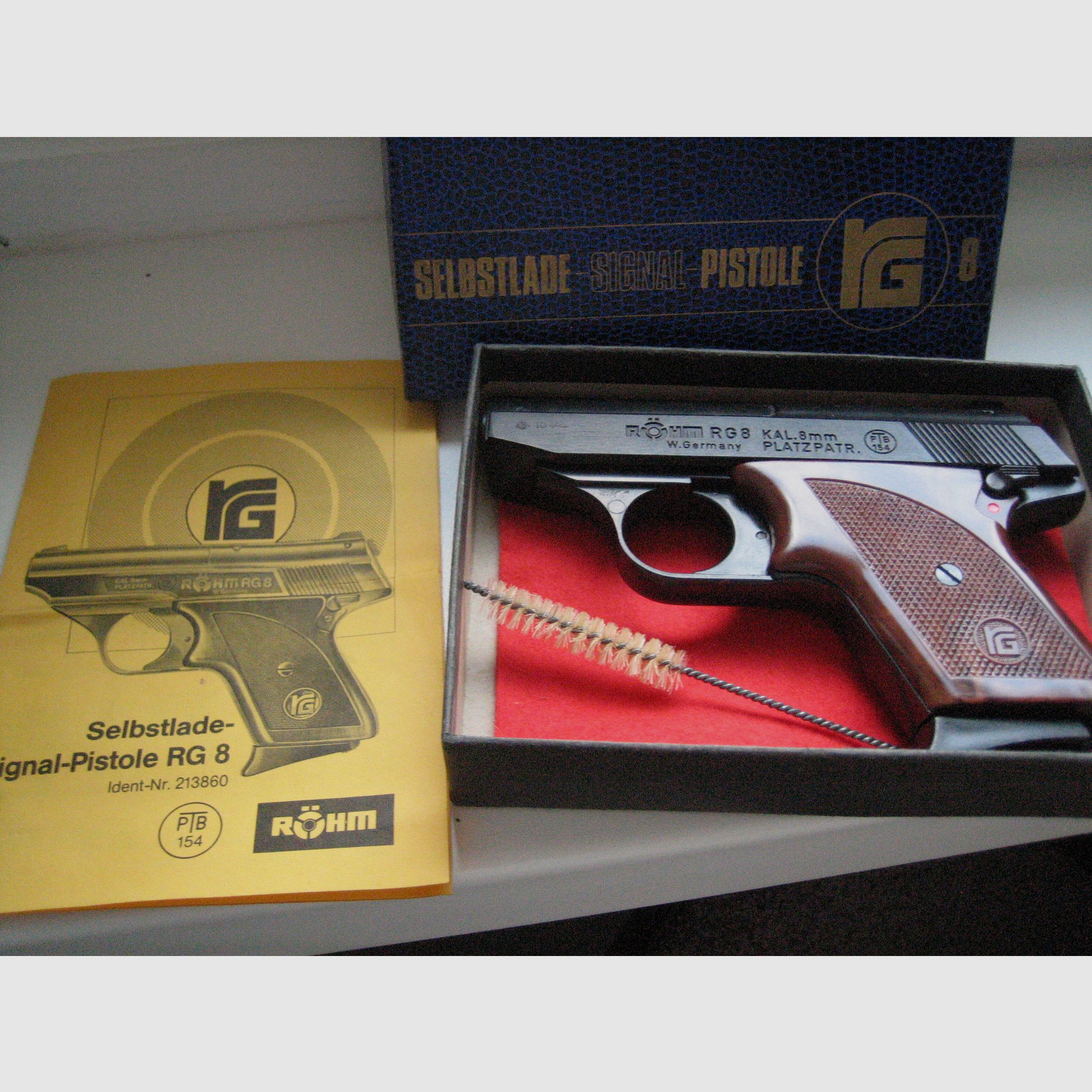 Röhm RG 8 – PTB 154 (alte PTB) – frühe Fertigung – Sammlerstück mit OVP