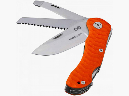 NEU: MERKEL GEAR KLAPPMESSER KEILER TOOL ORANGE + JAGDMESSER + SAUSCHARF + HELIX + KOSTENL. VERSAND!