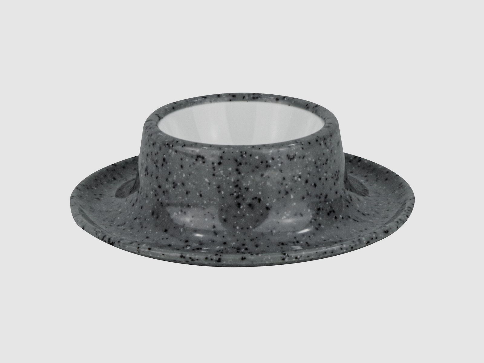 Egg Cup Solid Line, granite gray, set of 4, image 3 of 12