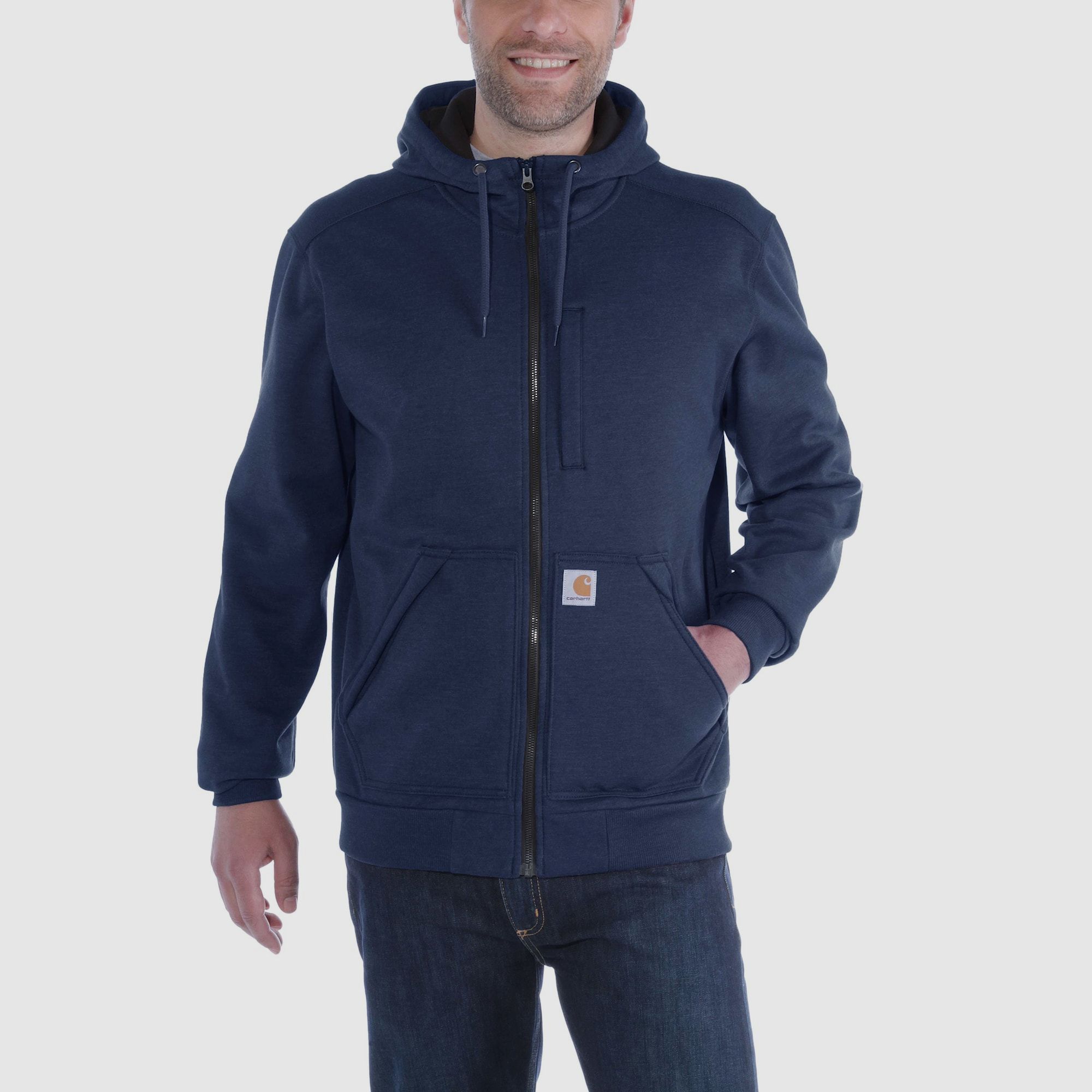 Carhartt Wind Fighter Zip Hoodie Men Navy L