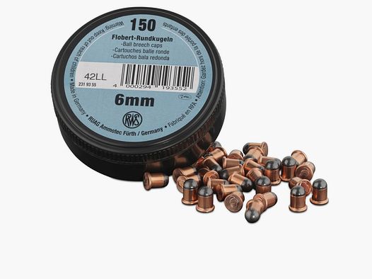RWS Flobert balas redondas 6mm