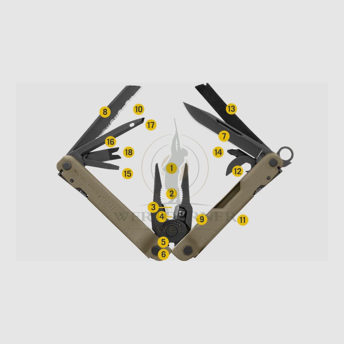 Leatherman Super Tool 300M coyote, afbeelding 5 van 5