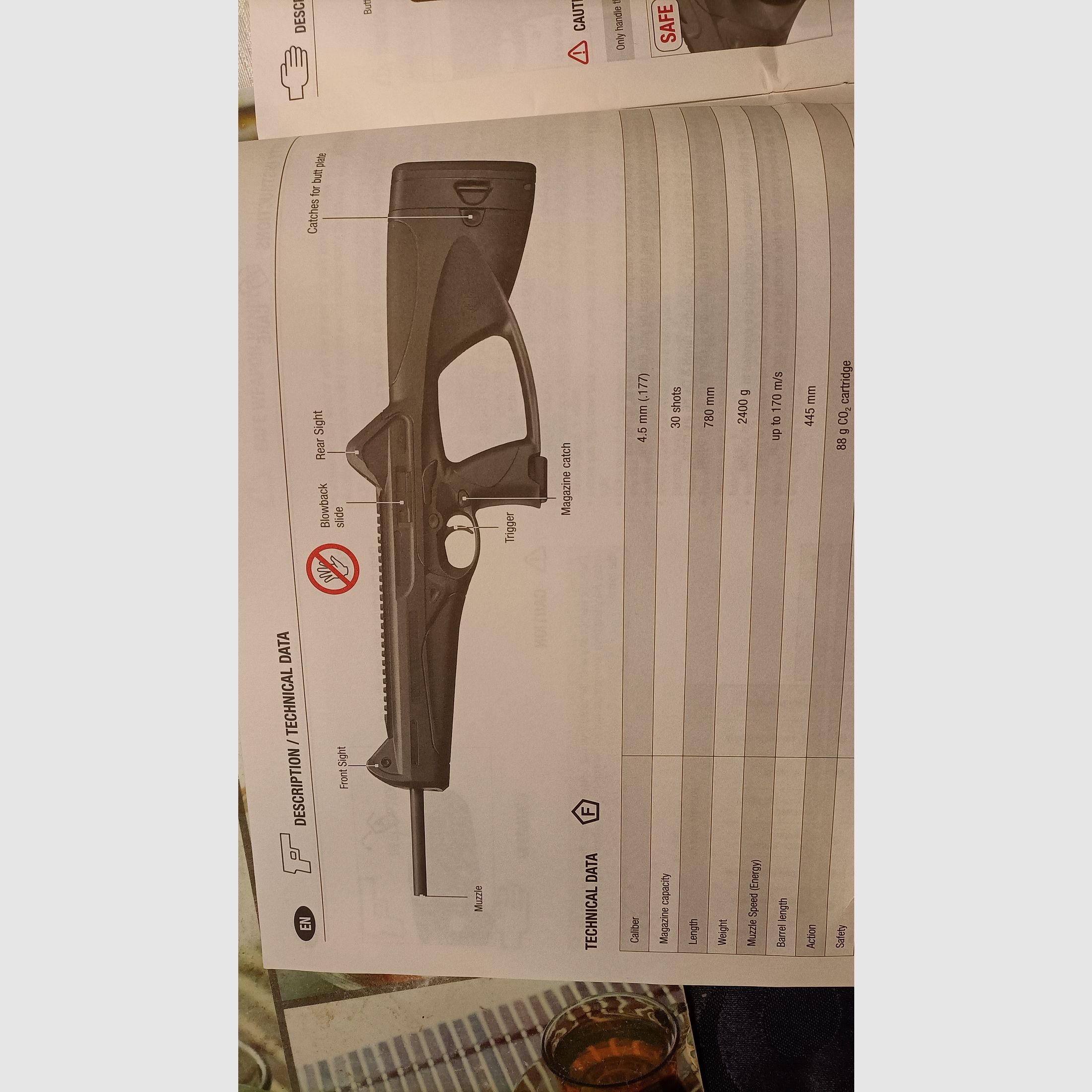 Luftgewehr CO2 Beretta 