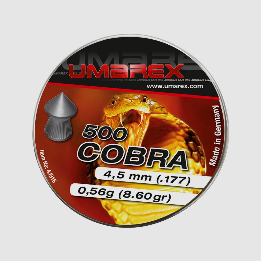 UMAREX 4,5mm Diabolo COBRA, 500 pezzi
