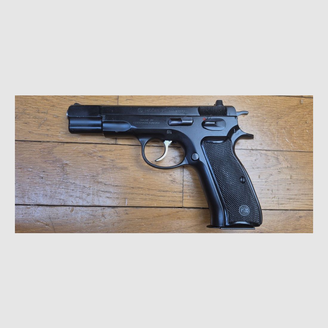 Very good used CZ75 pistol – called Model "Pré-B" – Caliber 9 x 19 – It's all steel and made in the Eastern Bloc at its best – Mechanical and exterior condition impeccable – Superb barrel – Excellent condition almost new – TBE++/TBE+++, image 16 of 21