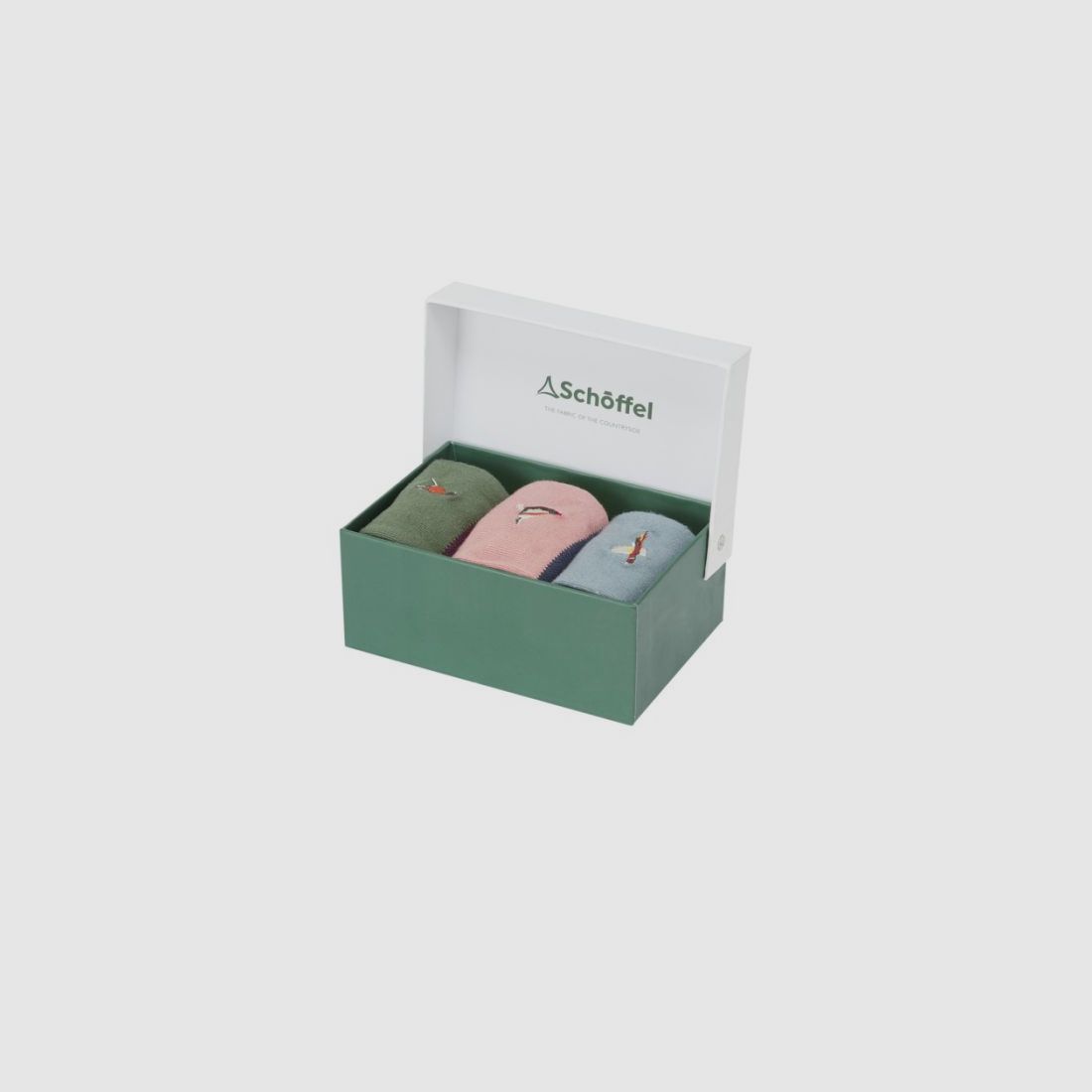 Schöffel D-Socken Bamboo mit Fasan 3er-Box | loden green pheasant, Bild 3 von 4