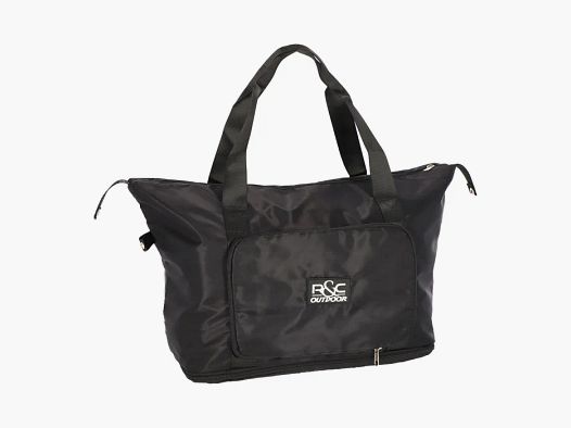 Bolsa de viaje negra plegable