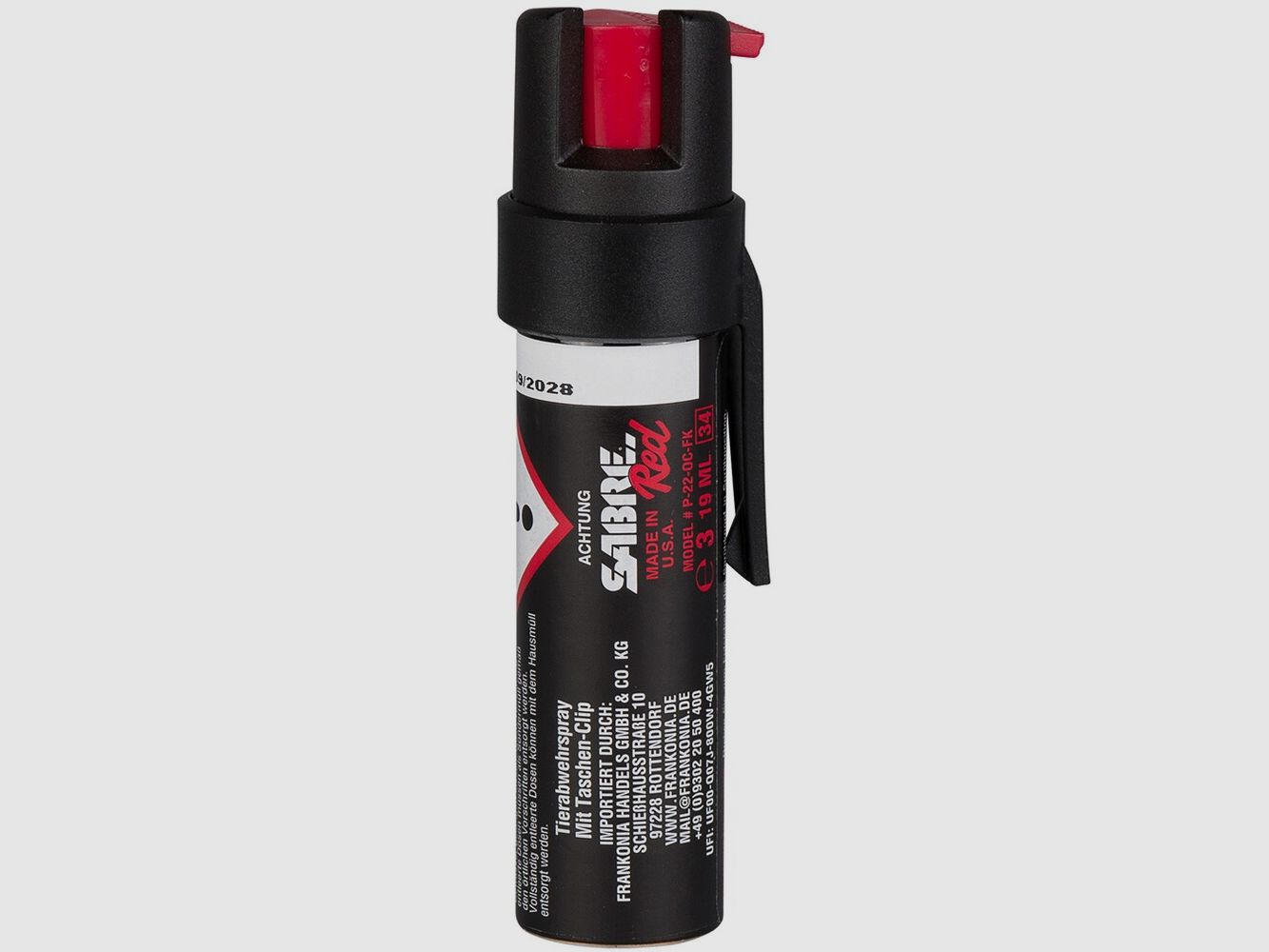 Sabre Red Abwehrspray mit Clip, Bild 6 von 7