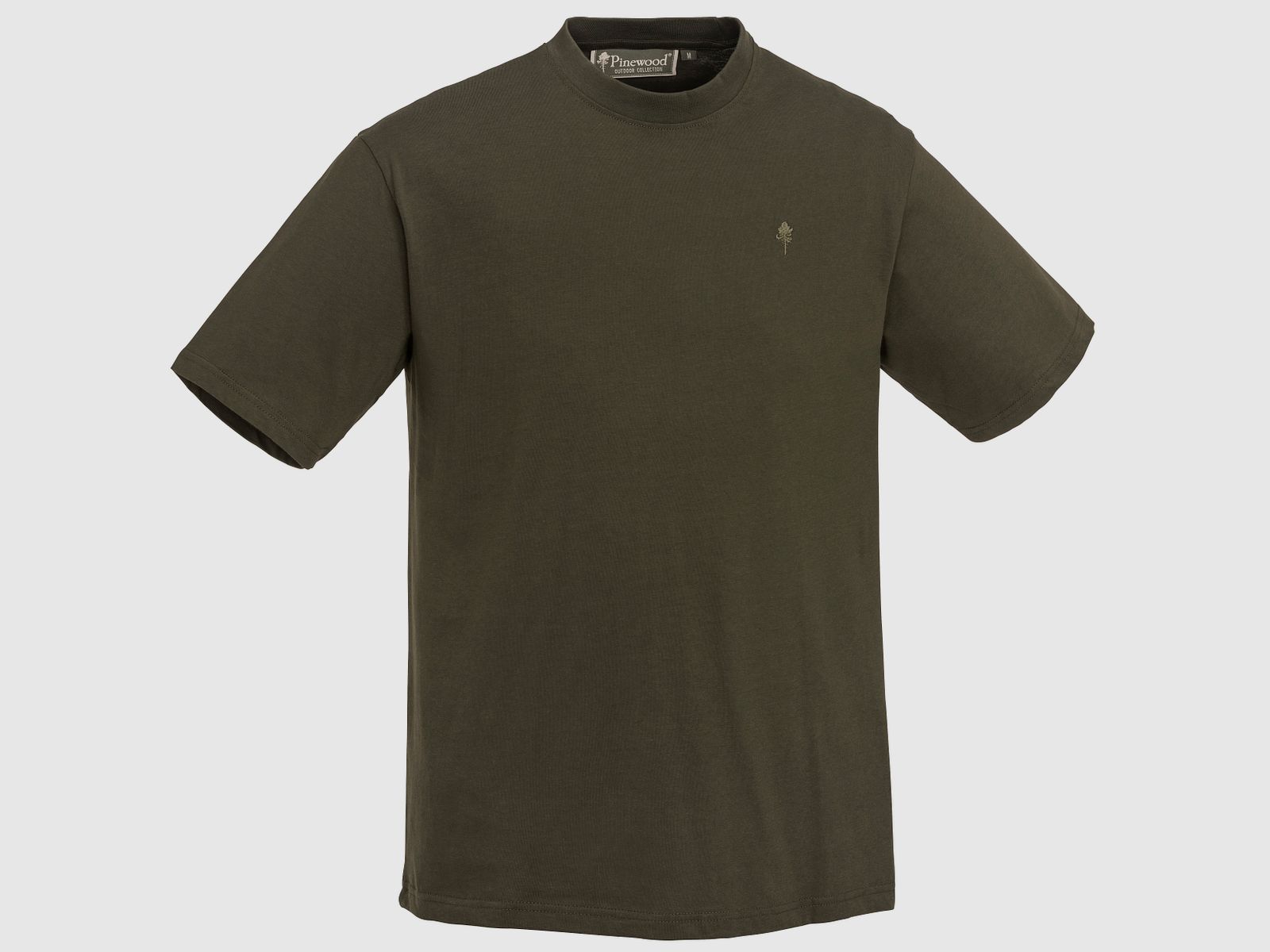 Pinewood heren-T-shirt, 3 stuks, maat 3XL, groen/bruin/kaki, afbeelding 2 van 3