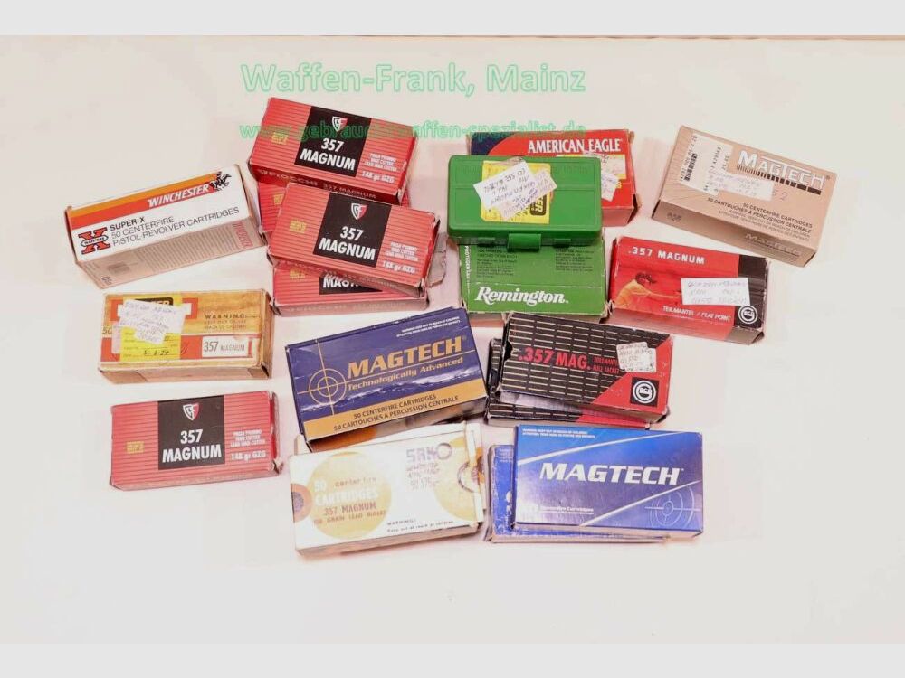 Various manufacturers FFW cases lot, used caliber .357 Magnum