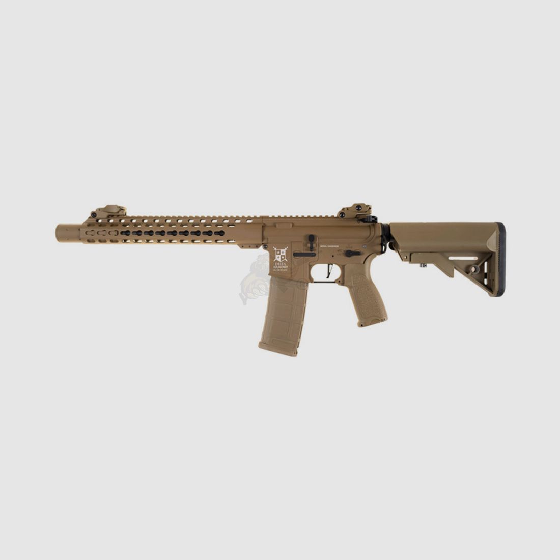 AR15 SilentOps DMR ALPHA Vollmetall Delta Armory Tan HPA Airsoft Gewehr Frei ab 18 Jahren
