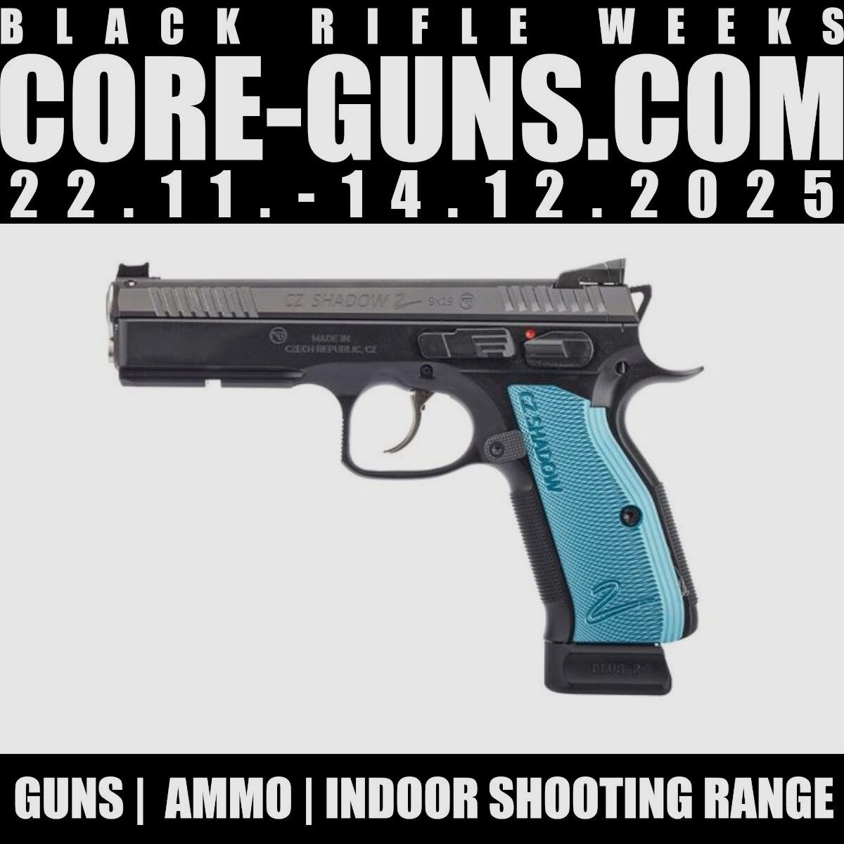 CZ Shadow 2 incl. Barrel Bushing 9mm Luger Pistol BLACK WEEKS DEAL