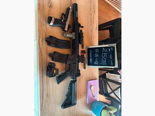 King Arms TWS MK18 MOD1 Lite Polymergehäuse Gas-Blow-Back 6mm BB schwarz