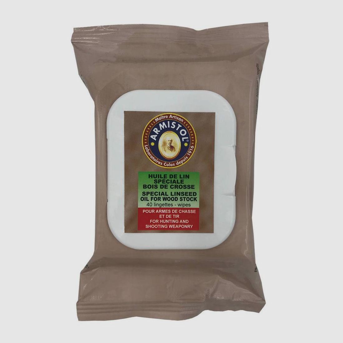 Toallitas Aceitosas Armistol para Madera de Culata - Paquete de 40 - Protección y Mantenimiento Fácil