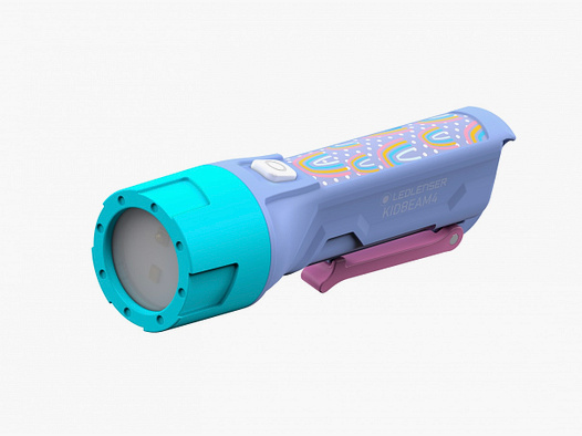 Ledlenser 502789 Kidbeam4 Taschenlampe Purple Weiß Rot Grün Blau mit Blinkfunktion