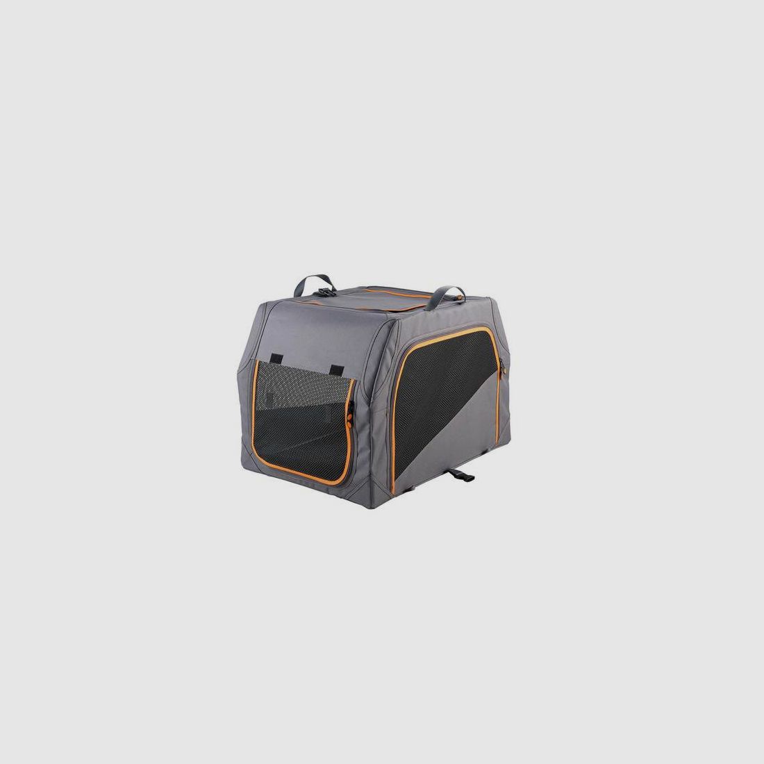 Hunter Hundetransportbox mit Aluminium-Gestell 91 x 61 x 58 cm Anthrazit/Orange