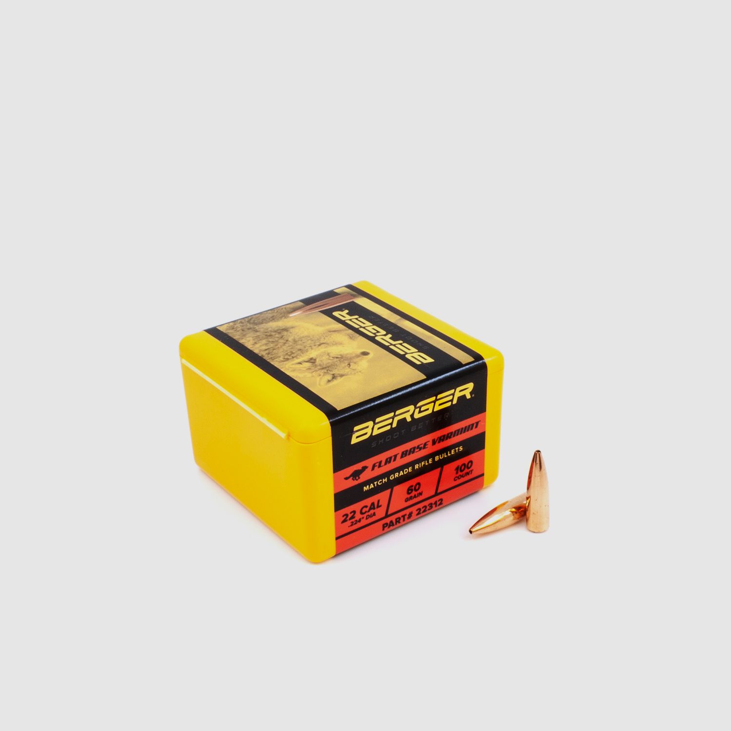 Proiettile Berger .22 FB Varmint 60GR 100 Pezzi