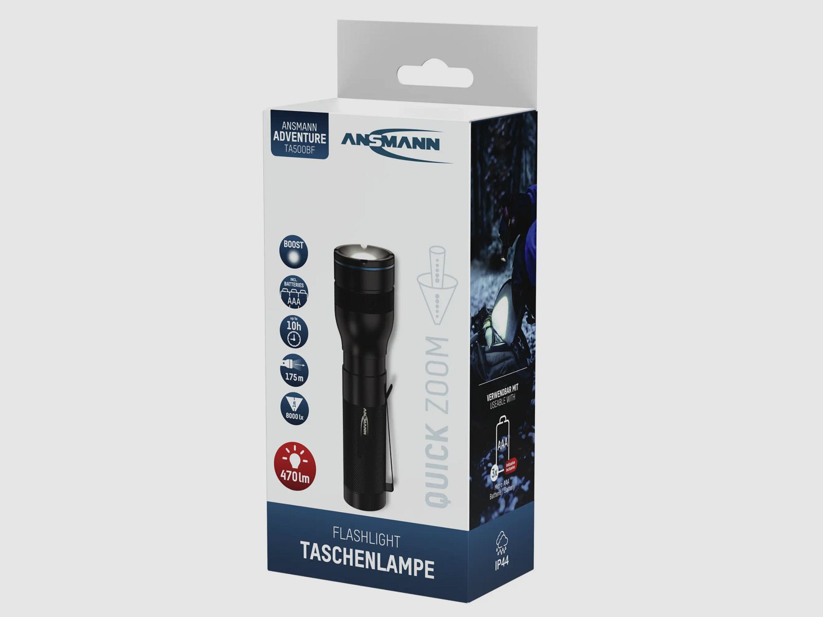 Ansmann zaklamp TA500BF