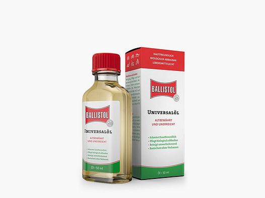 Ballistol olio per armi bottiglia contagocce 50ml accessorio per la pulizia delle armi