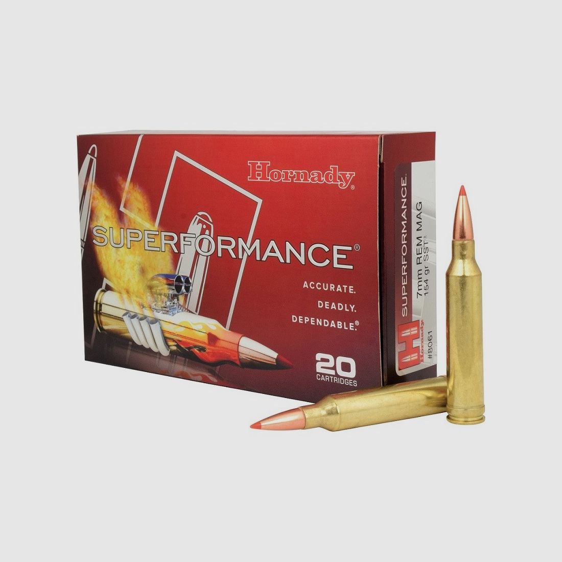 CAJA DE 20 PATRONES HORNADY 6.5 CREEDMOOR 129GR SST SPF