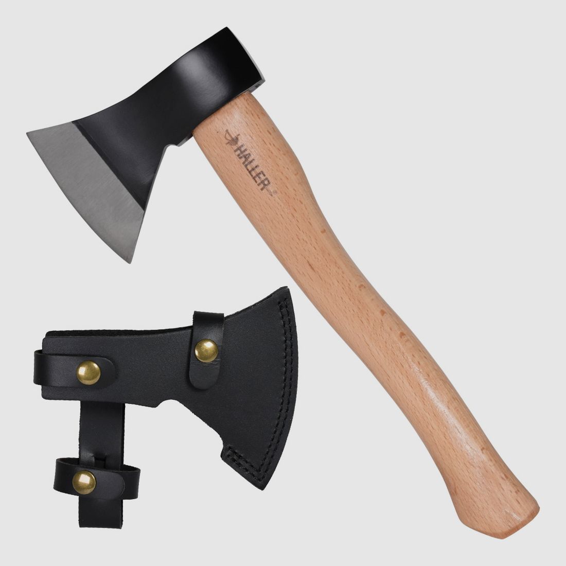 Axt mit Leder-Schutz Lnge 360mm Gewicht 780g