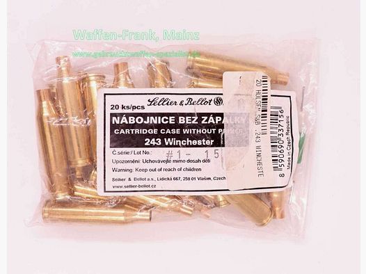 Sellier & Bellot CZ Cartouches pour fusil long .243 Win.