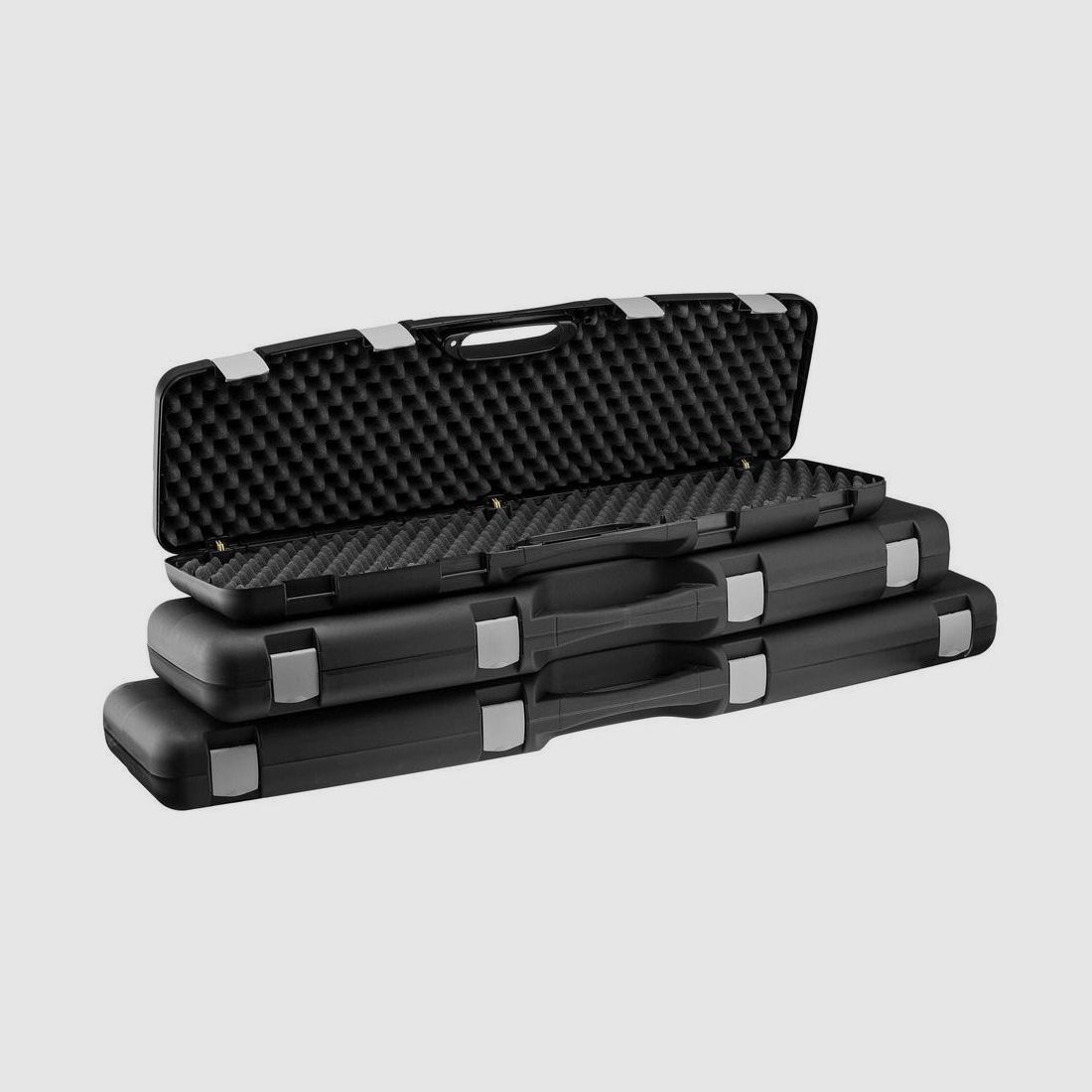 Mallette Noire Polypropylène Megaline - Petit Modèle - Résistante et Sécurisée - Protection Optimale pour Arme, image 1 sur 5