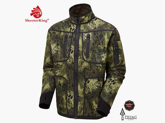 SHOOTERKING Softshell Jacke wendbar Woodlands Camo