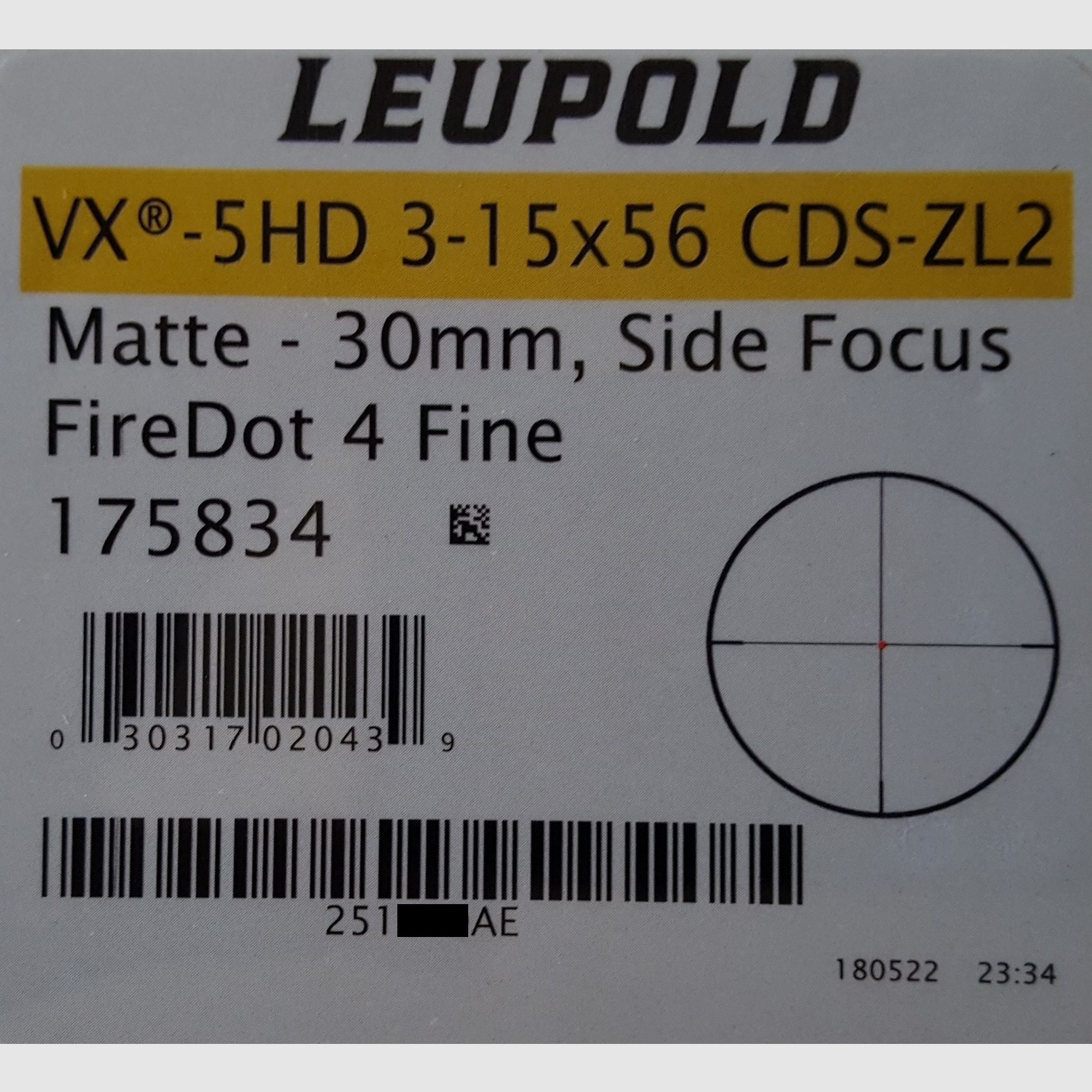 Leupold VX-5HD 3-15x56mm celownik 4 z LP i ASV CDS-ZL2 - Nowy towar z fachowego handlu, zdjęcie 4 z 5
