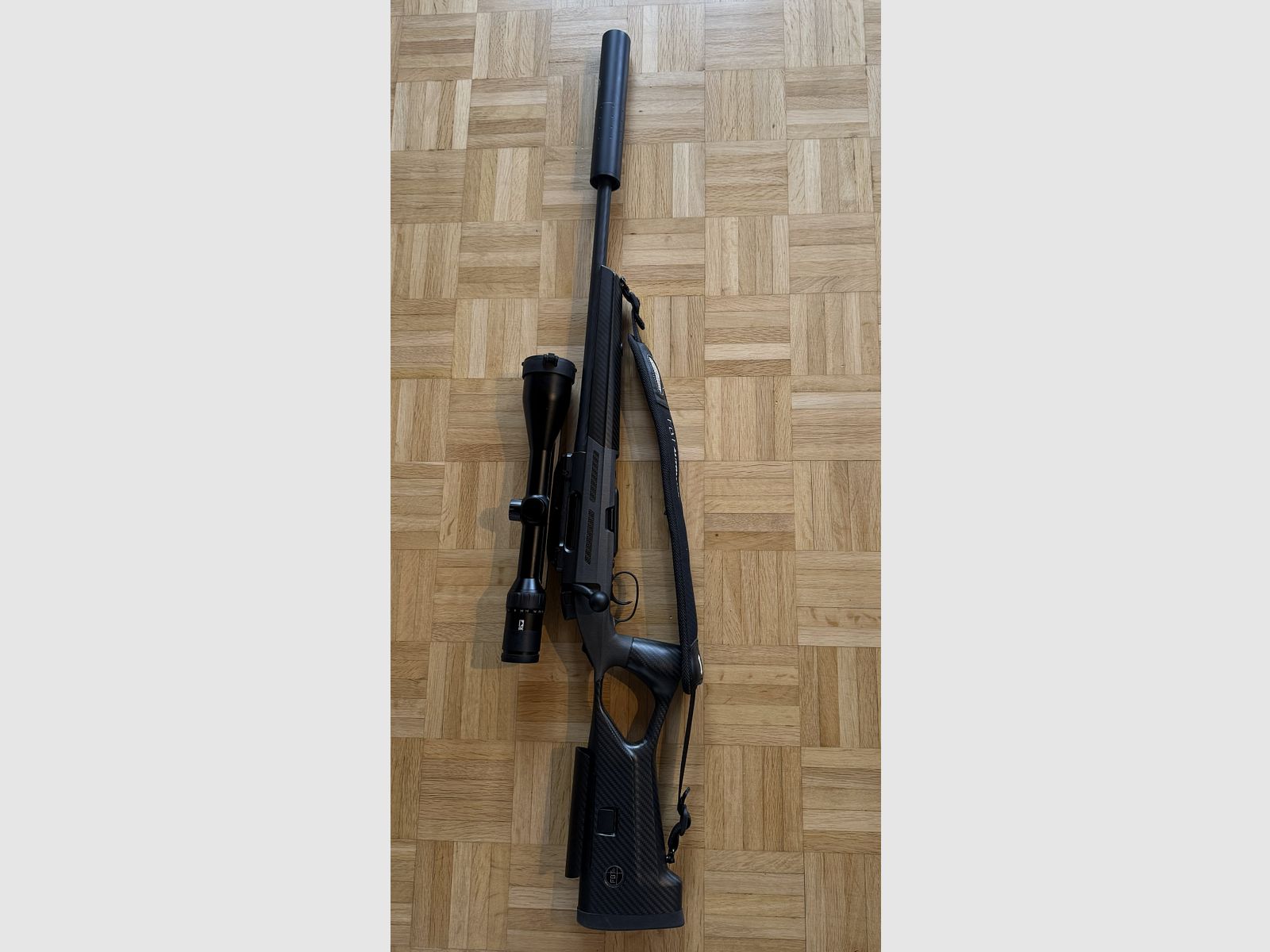 Steyr SM12 .308 Win FBT carbon stock including SiW silencer