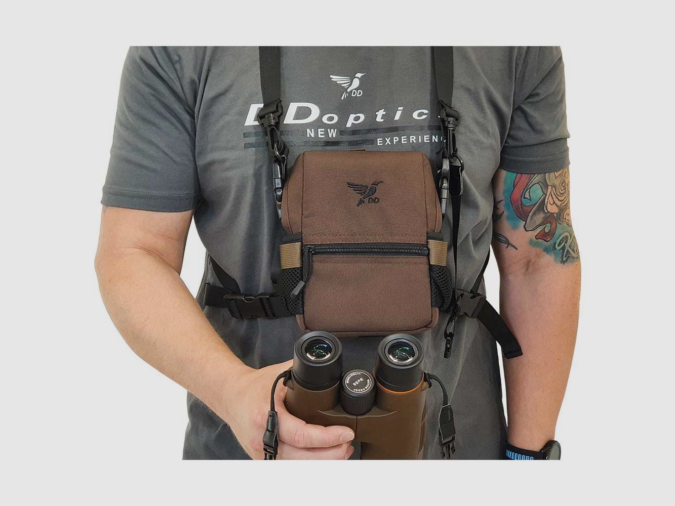 DDoptics Nighteagle Ergo binocolo DX 8x56 Gen 3 ponte chiuso (30 anni di garanzia di fabbrica) Marrone, immagine 7 di 8