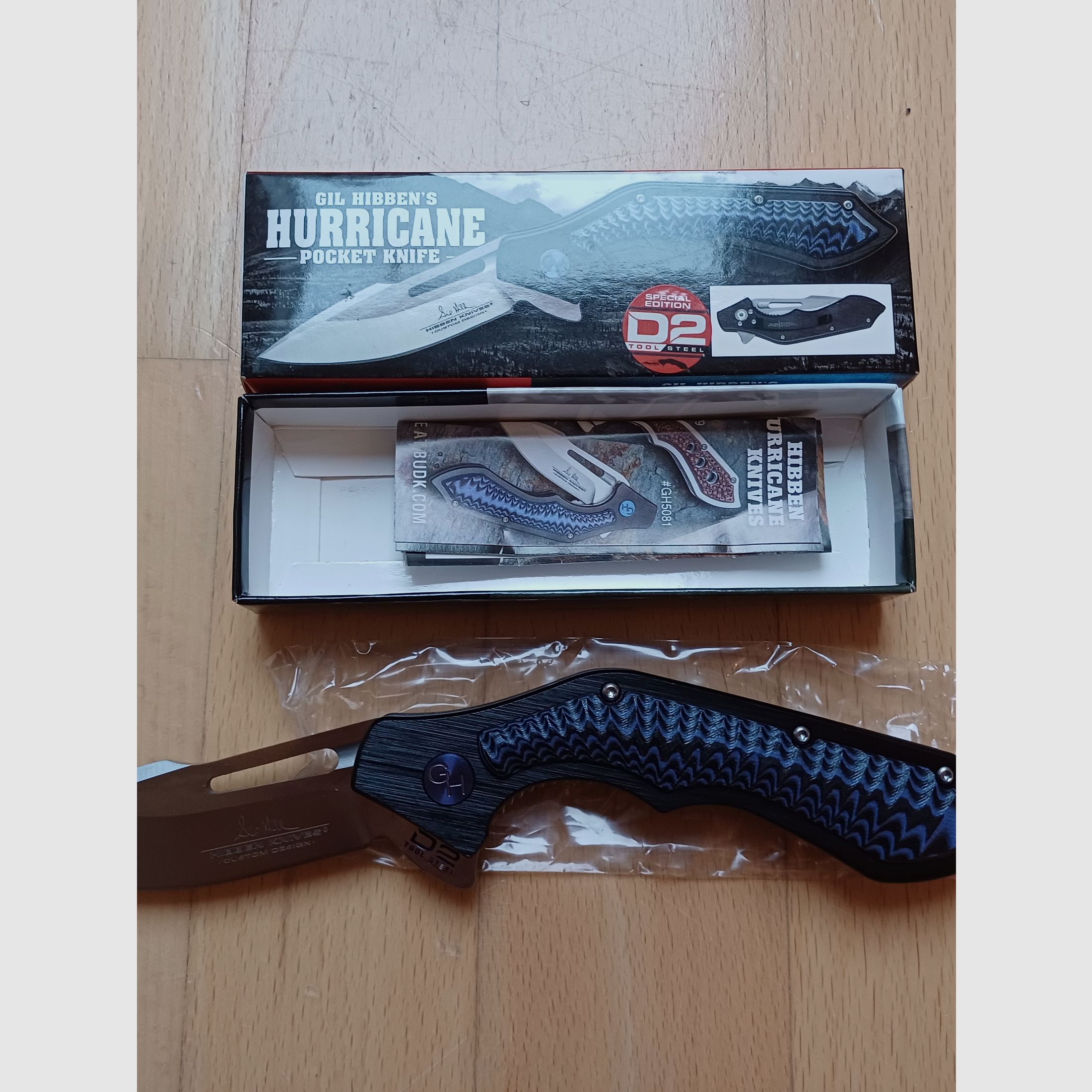 United Cutlery GIL HIBBEN HURRICANE Sonderedition D2 UC-GH5081D2 NEU OVP