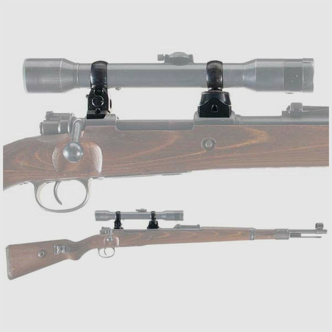Schwaben Arms GmbH Mauser K98 Turmmontage D= 26,5mm CNC - Neufertigung, schwarz brüniert ( Zielfernrohrkarabiner )