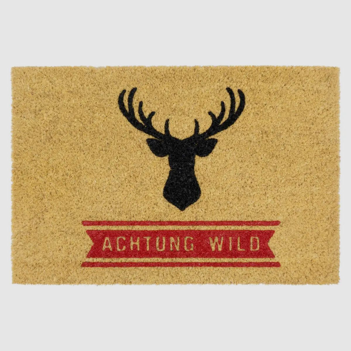 Lako Kokos-Fußmatte Achtung Wild