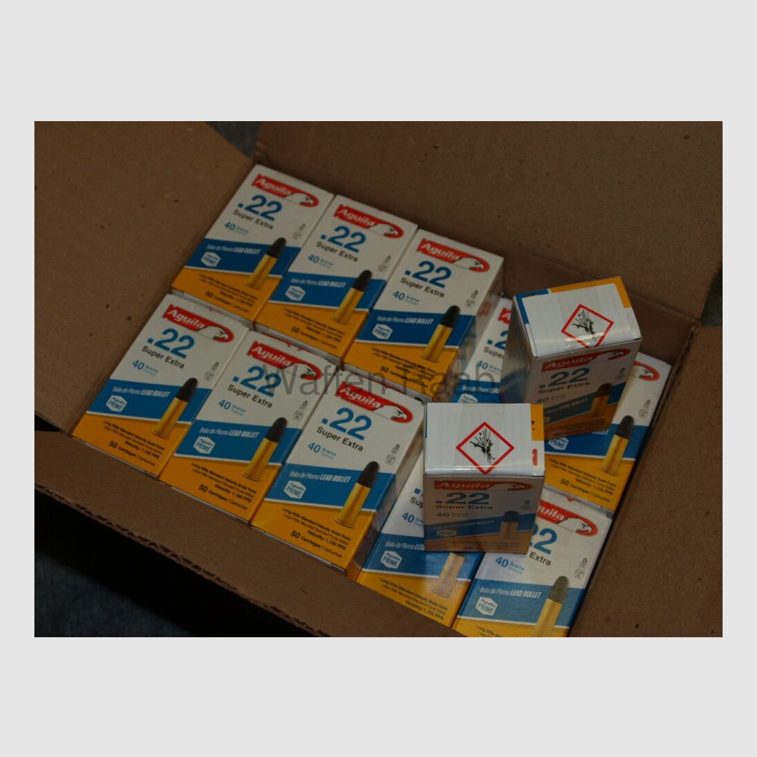 AGUILA .22lr. im Umkarton 2000 Stück Aguila .22lr. Super Extra 40 grs. 2000 Stck.