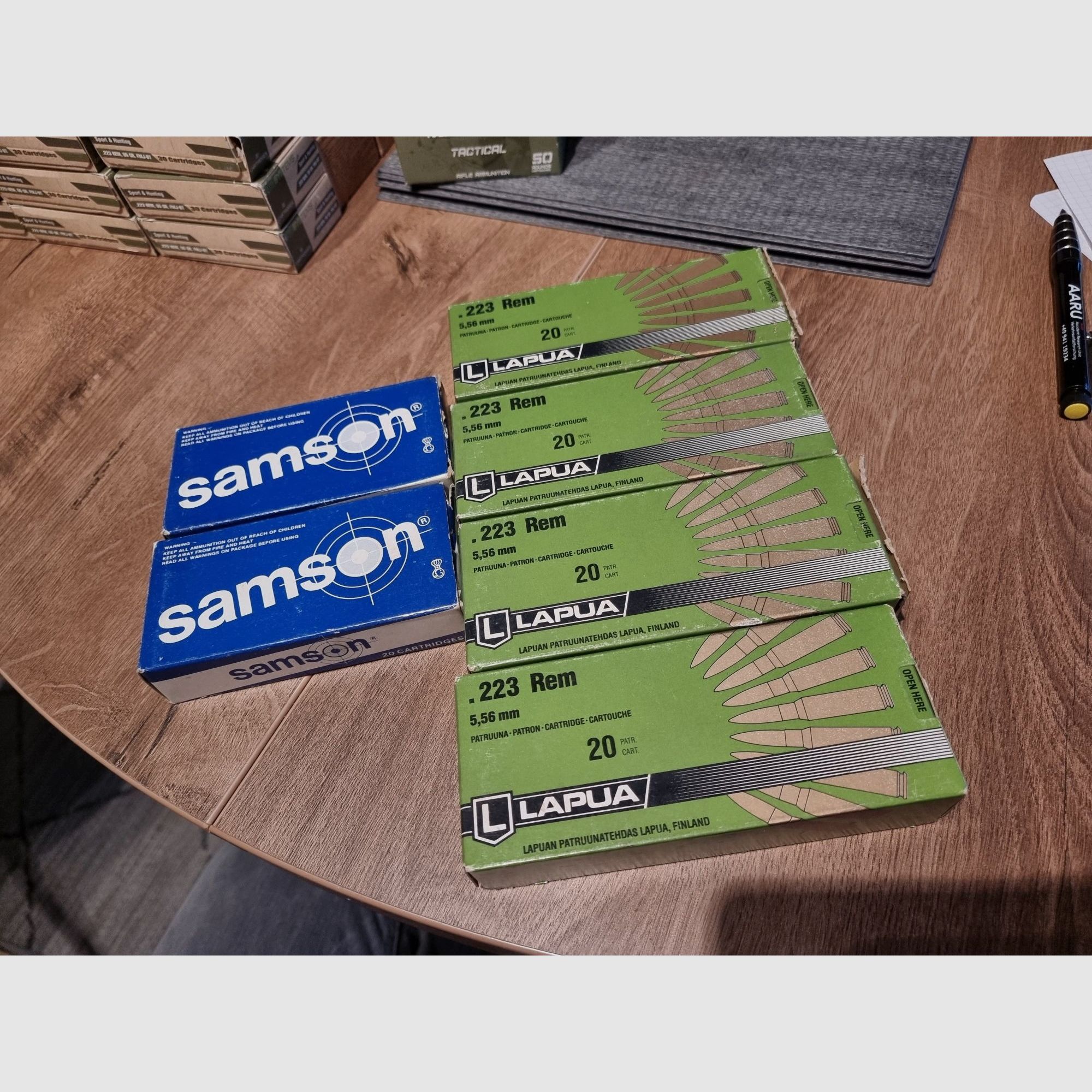 Munition .223 Remington 55gr FMJ - verschiedene Hersteller - S&B Magtech IMI PMC PPU Lapua GGG Norma usw.