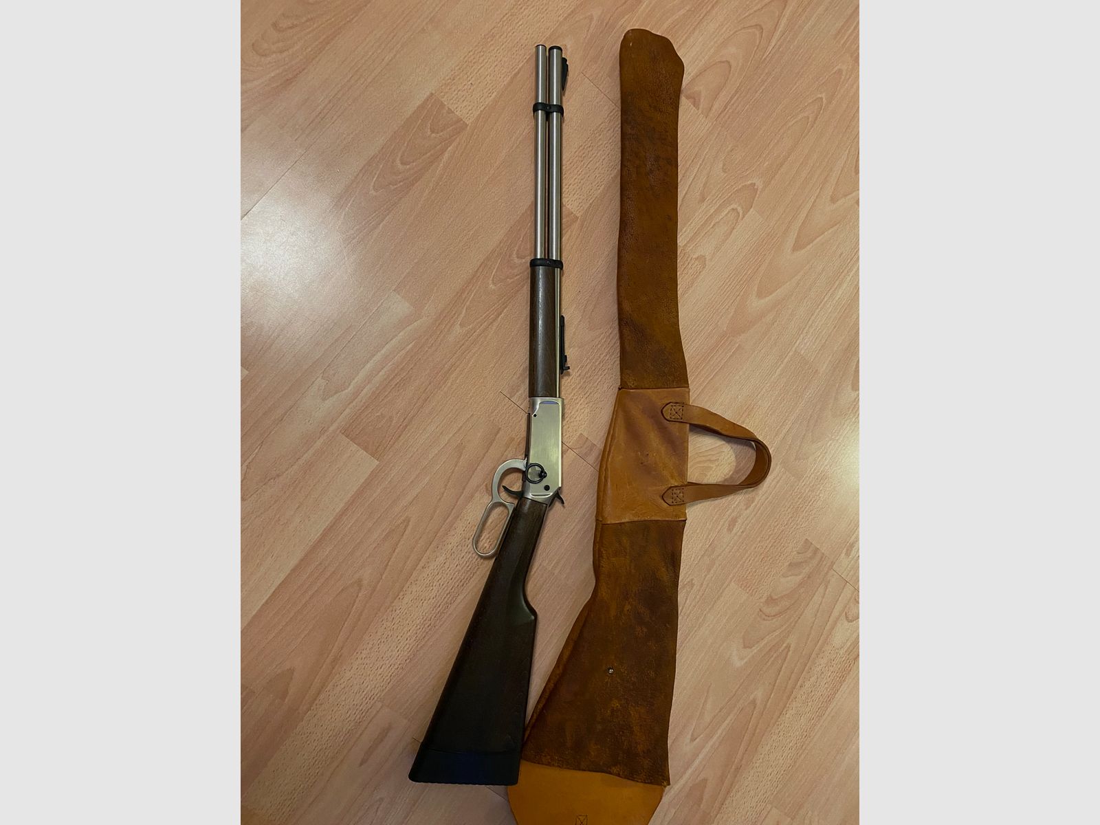 CO2 luchtbuks 4,5mm Walther Lever Action Steel, afbeelding 1 van 10