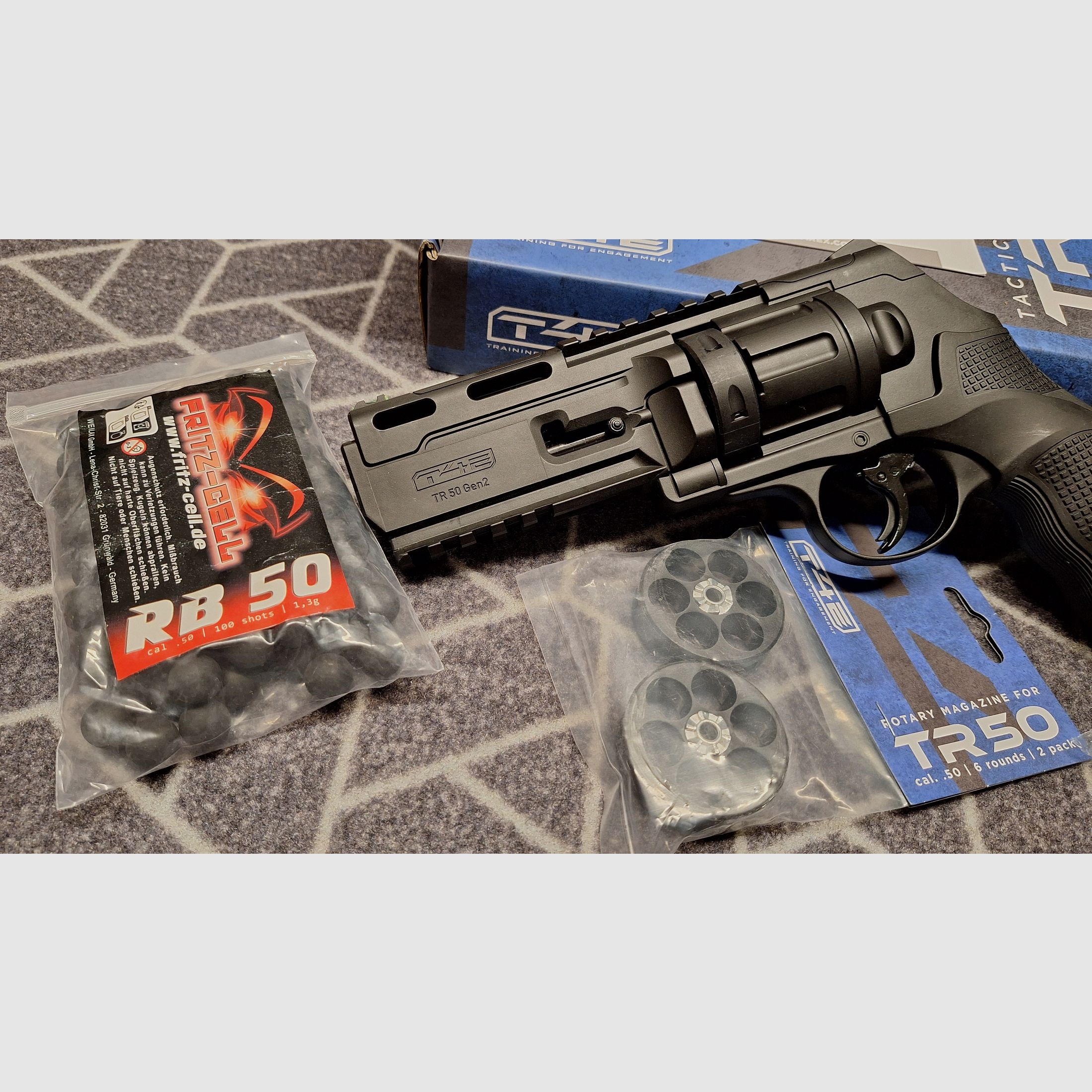 TR50 Gen2 T4E Revolver Co2 cal .50 - Neu!