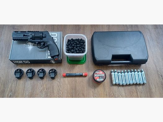 T4E HDR 50 Set / cal. 50 / CO2 / revolver / OVP / magazyn / amunicja