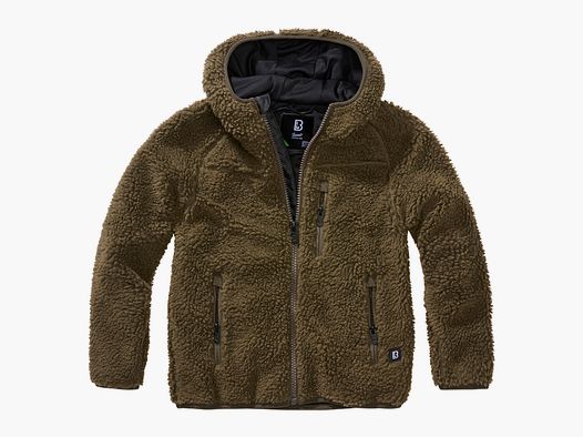 Kinder Jacke Kids Teddyfleece Jacke Hooded
