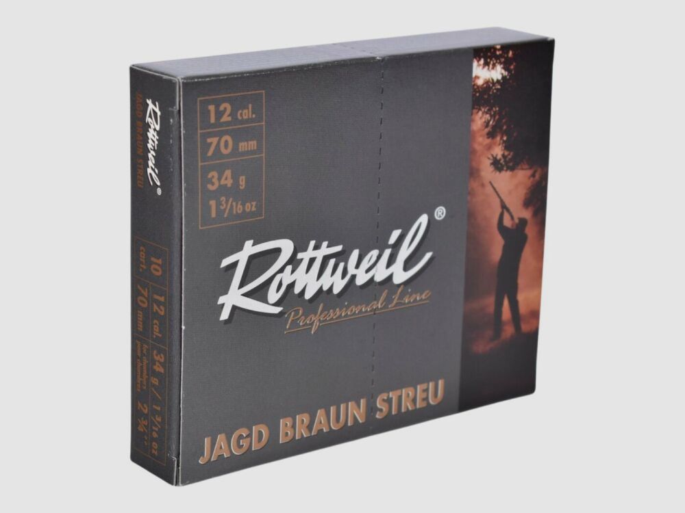 Rottweil 12/70 JagdBraunStreu 34g 3,2mm